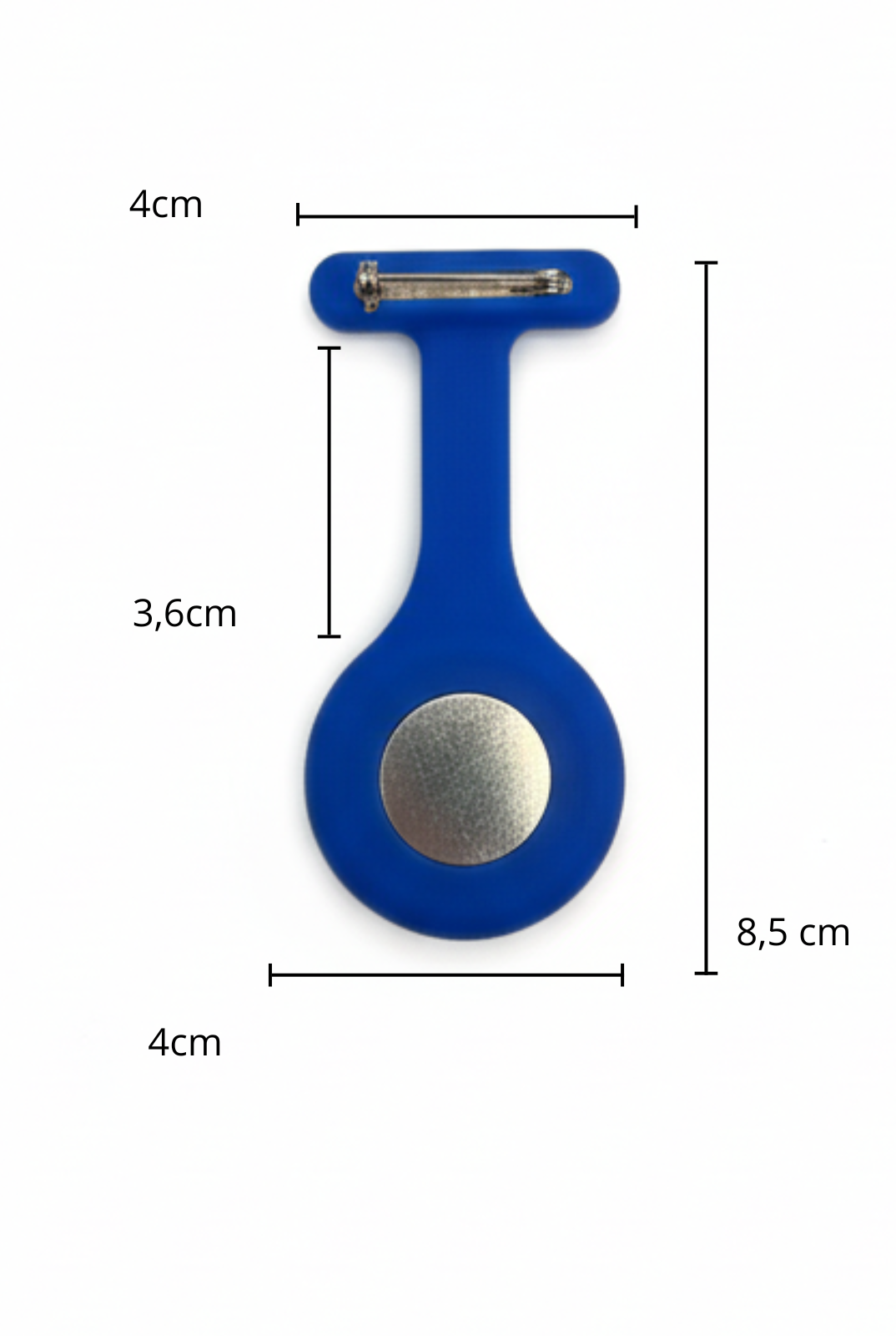 Zorgmorgen – Zusterhorloge – Blauw – Siliconen – Waterbestendig – Verpleegkundige
