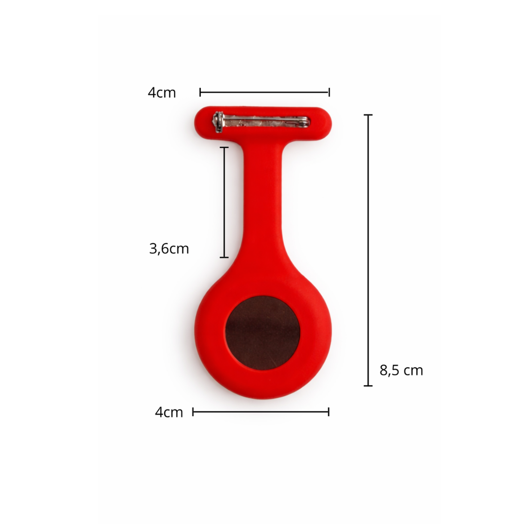 Zorgmorgen – Zusterhorloge – Rood – Siliconen – Waterbestendig – Verpleegkundige