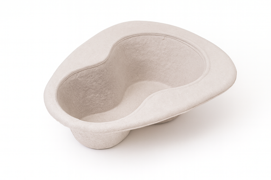 Kartonnen Bedpan pulp 100 stuks