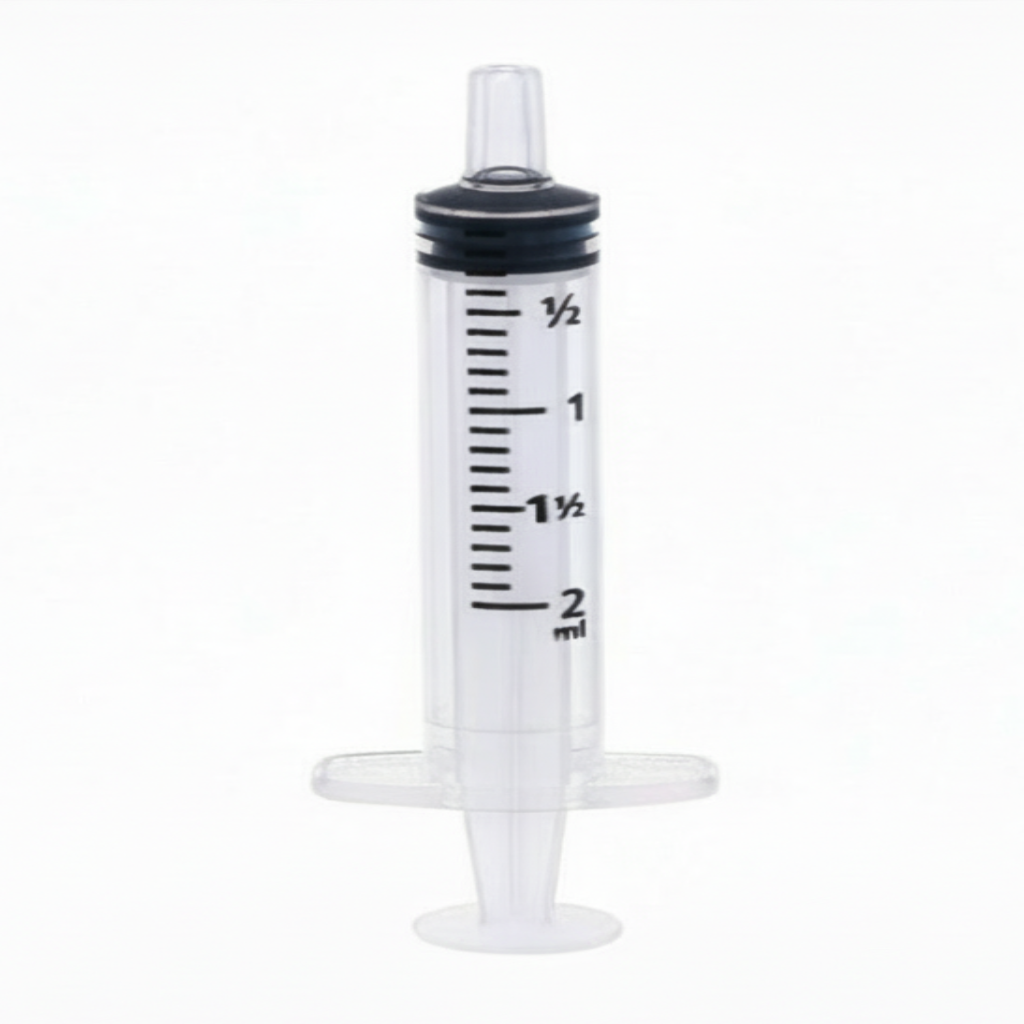 Spuit met zwart ringetje